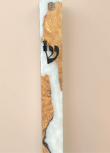 Load image into Gallery viewer, Wood &amp; Epoxy White Mezuzah
