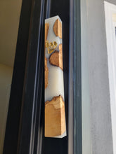 Load image into Gallery viewer, Wood &amp; Epoxy White Mezuzah
