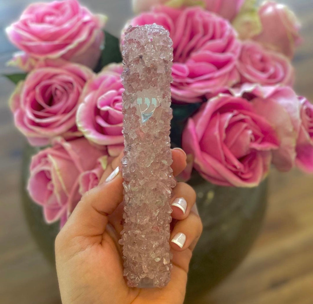 Strawberry Quartz Mezuzah