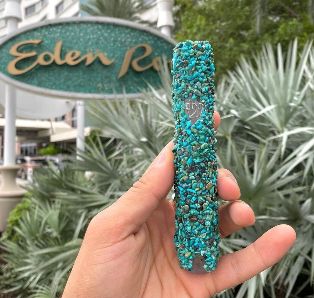 Turquoise Mezuzah